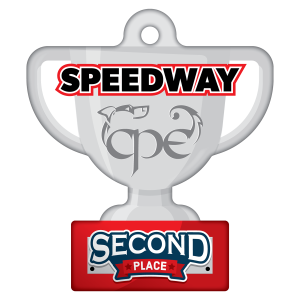 CPE Speedway 2nd Place Trophy Tag