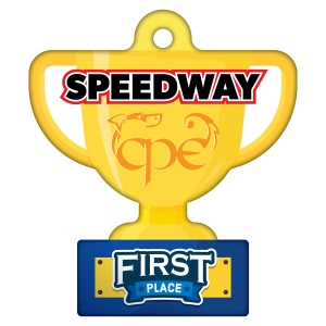 CPE Speedway 1st Place Trophy Tag
