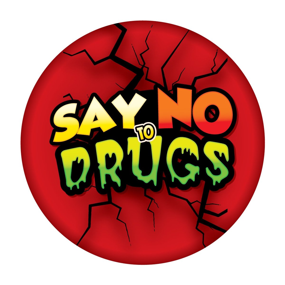 Metal Button Say No To Drugs Buttons School Products