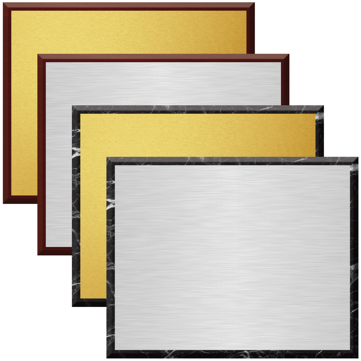 Sublimated Plaques - Color Metal Award 12" x 15"