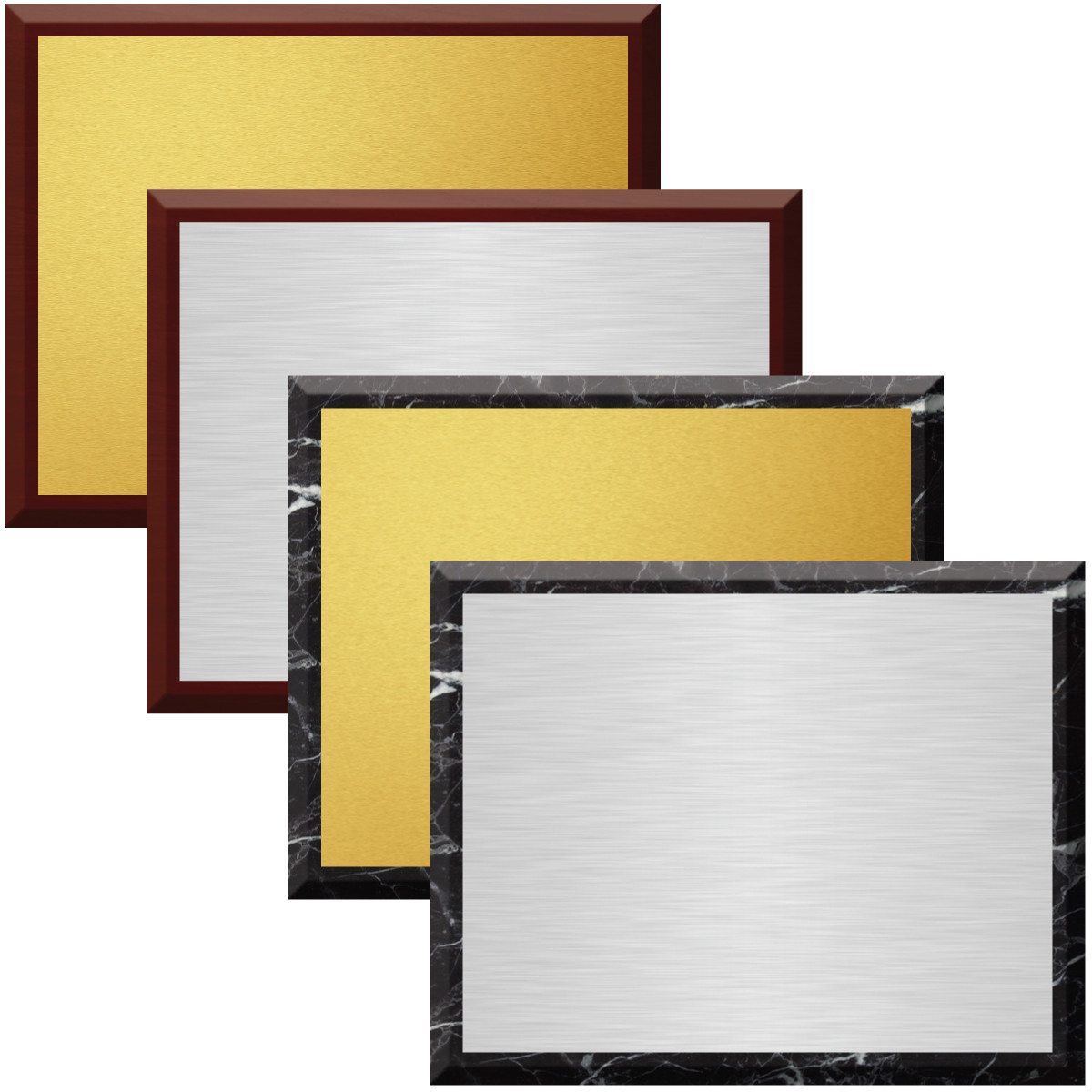 Sublimated Plaques - Color Metal Award 8" x 10"