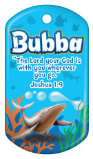 Custom Dog Brag Tag - Bubba, Joshua 1:9