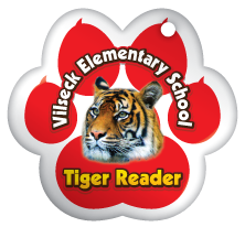 Custom Paw Brag Tag - Tiger Reader