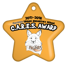 Custom Star Brag Tag - C.A.R.E.S. Award