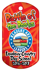 Custom Dog Brag Tag - Battle of the Books, Readers are Leaders