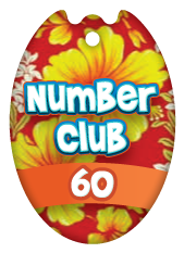 Custom Shield Brag Tag - Number Club 60