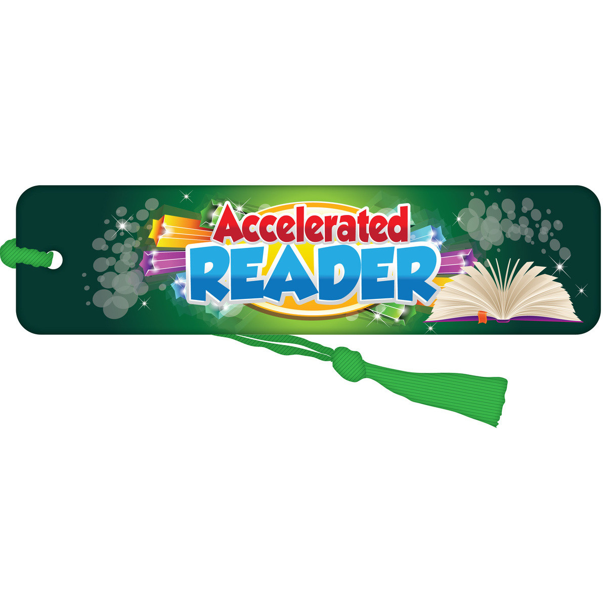 Bookmark with Green Tassel - Accelerated Reader