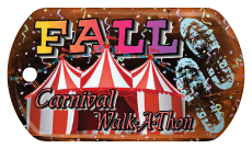 Custom Dog Brag Tag - Fall Carnival Walk A Thon