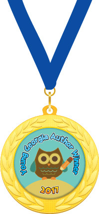 Custom Gold Medallion - Young Georgia Author Winner