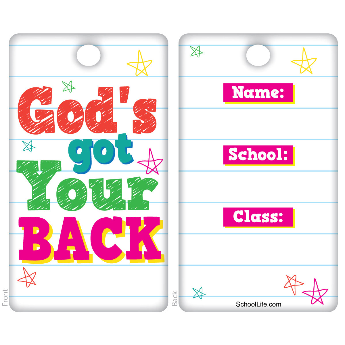 Badge Tag - God's Got Your Back