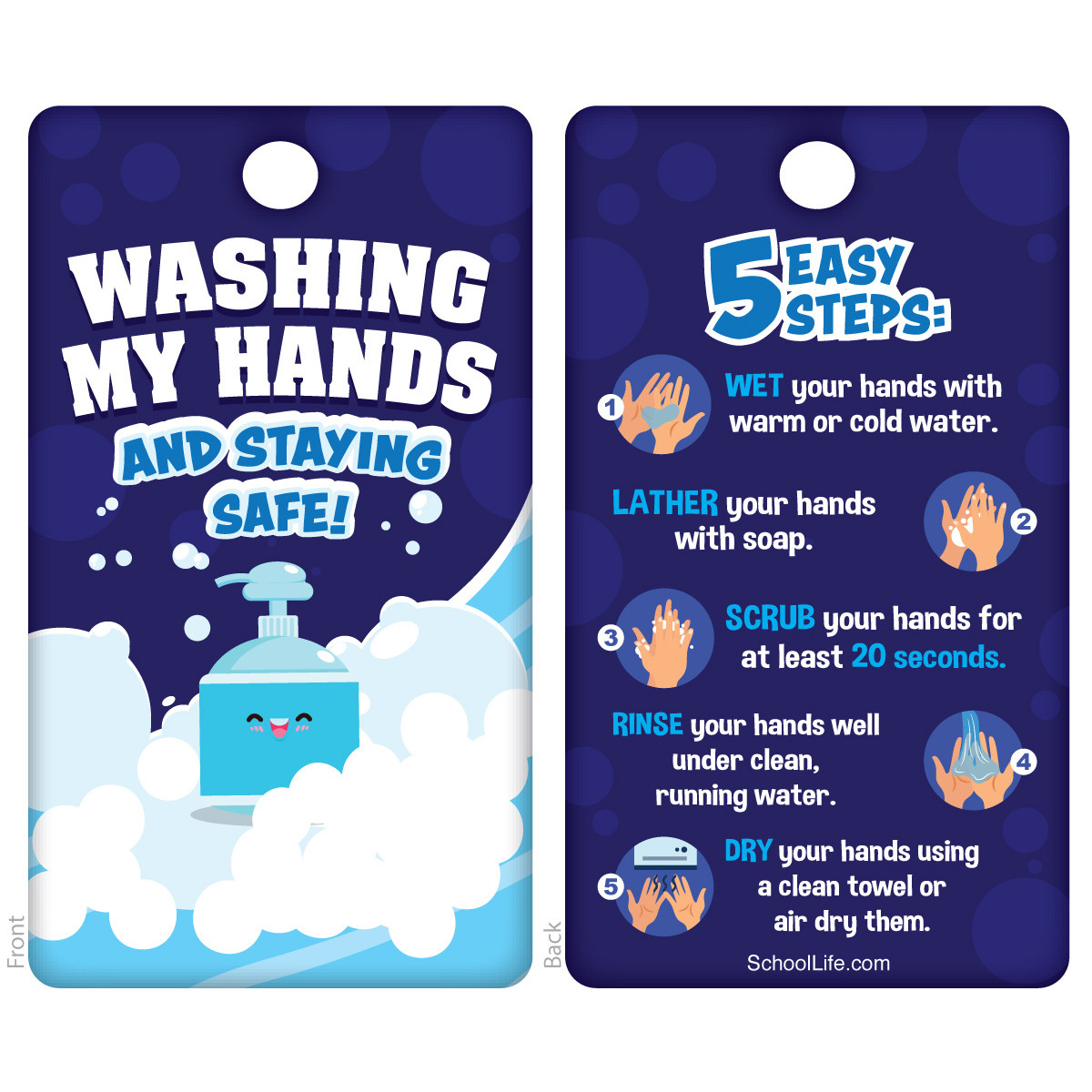 Badge Tag - Washing My Hands and Staying Safe
