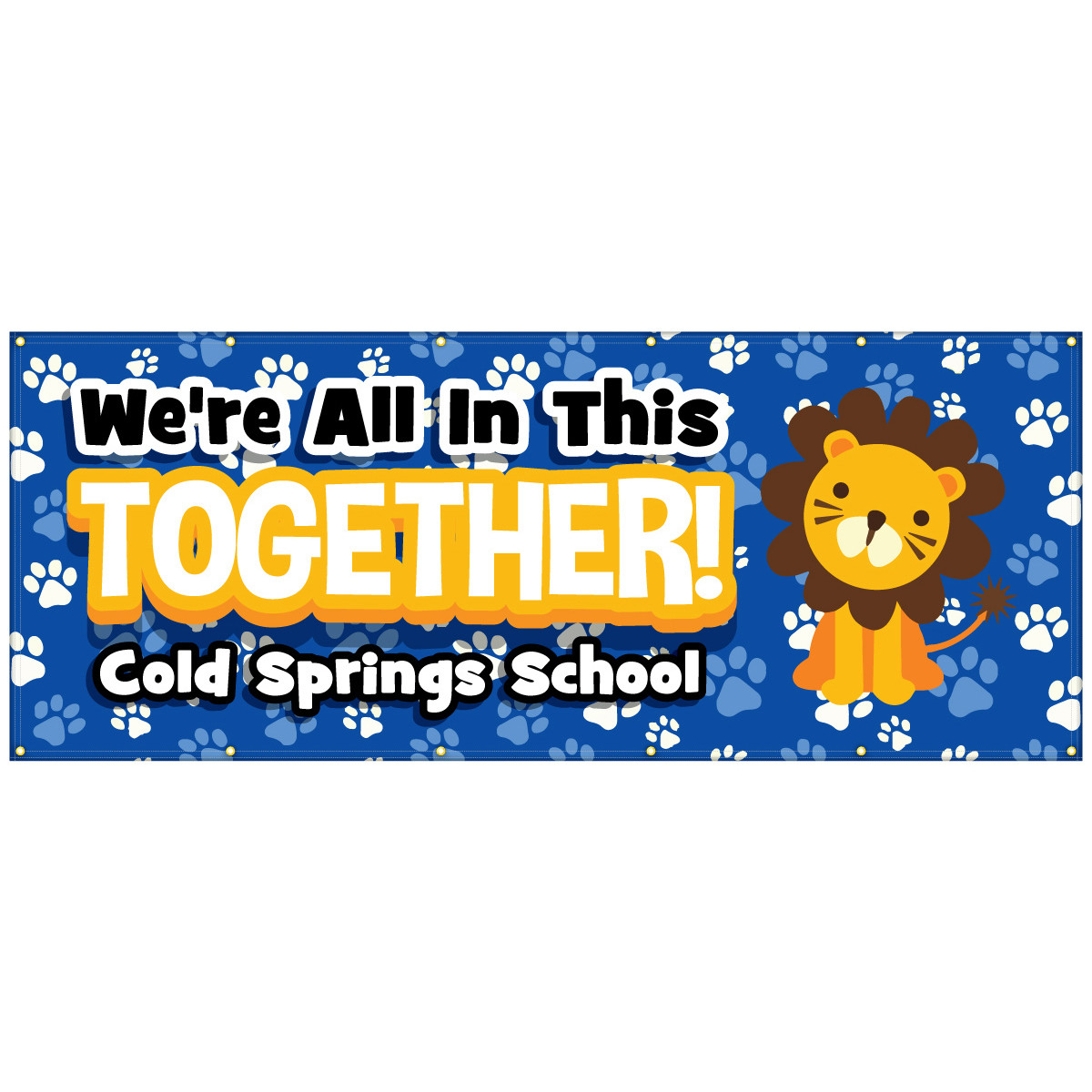 Hem & Grommet Digital Banner - We're All In This Together (Lion)
