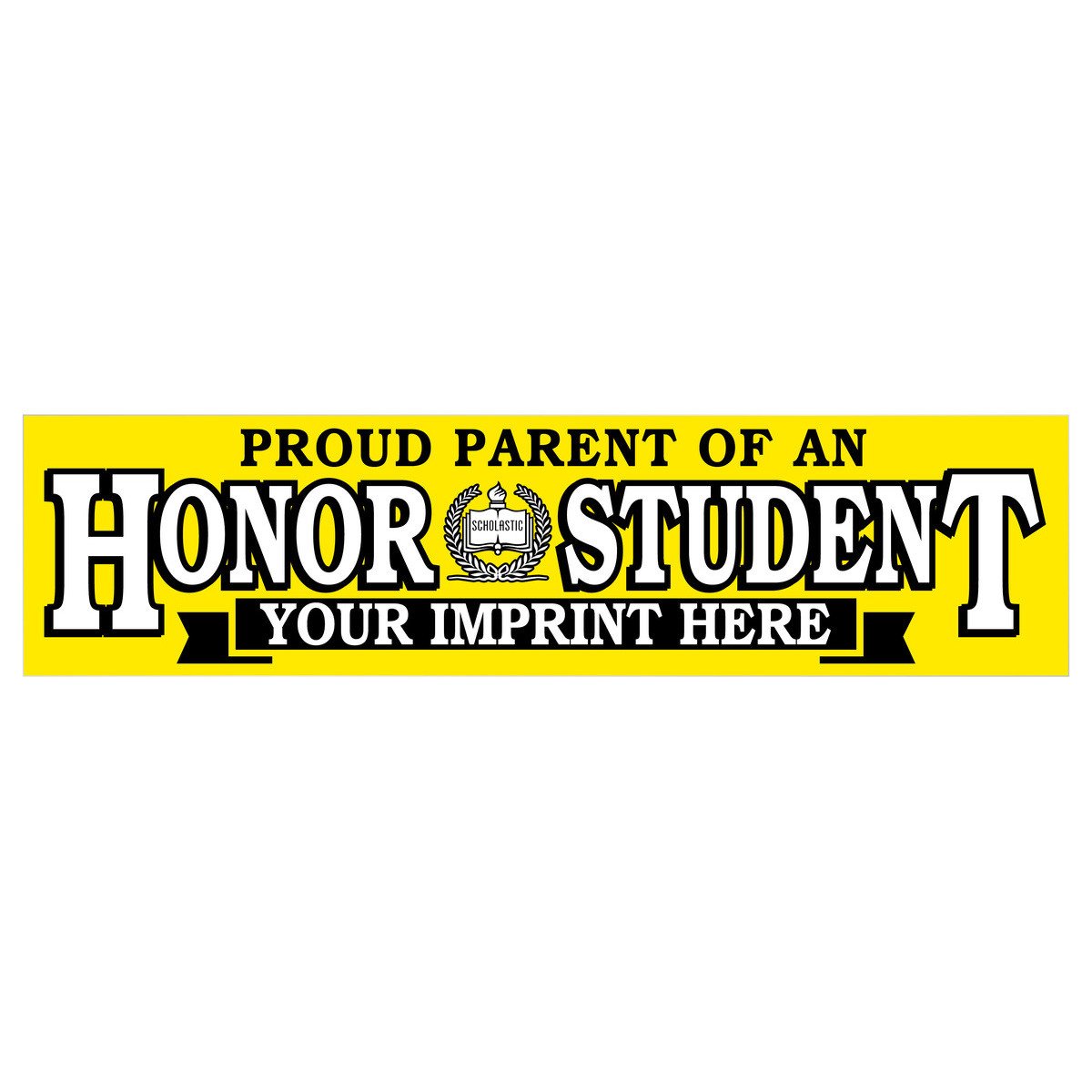 Custom Two-Color Bumper Sticker Decal - Honor Student