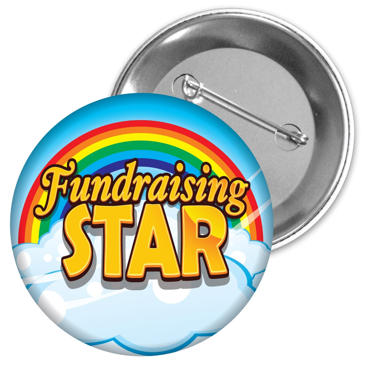 Metal Button - Fundraising Star