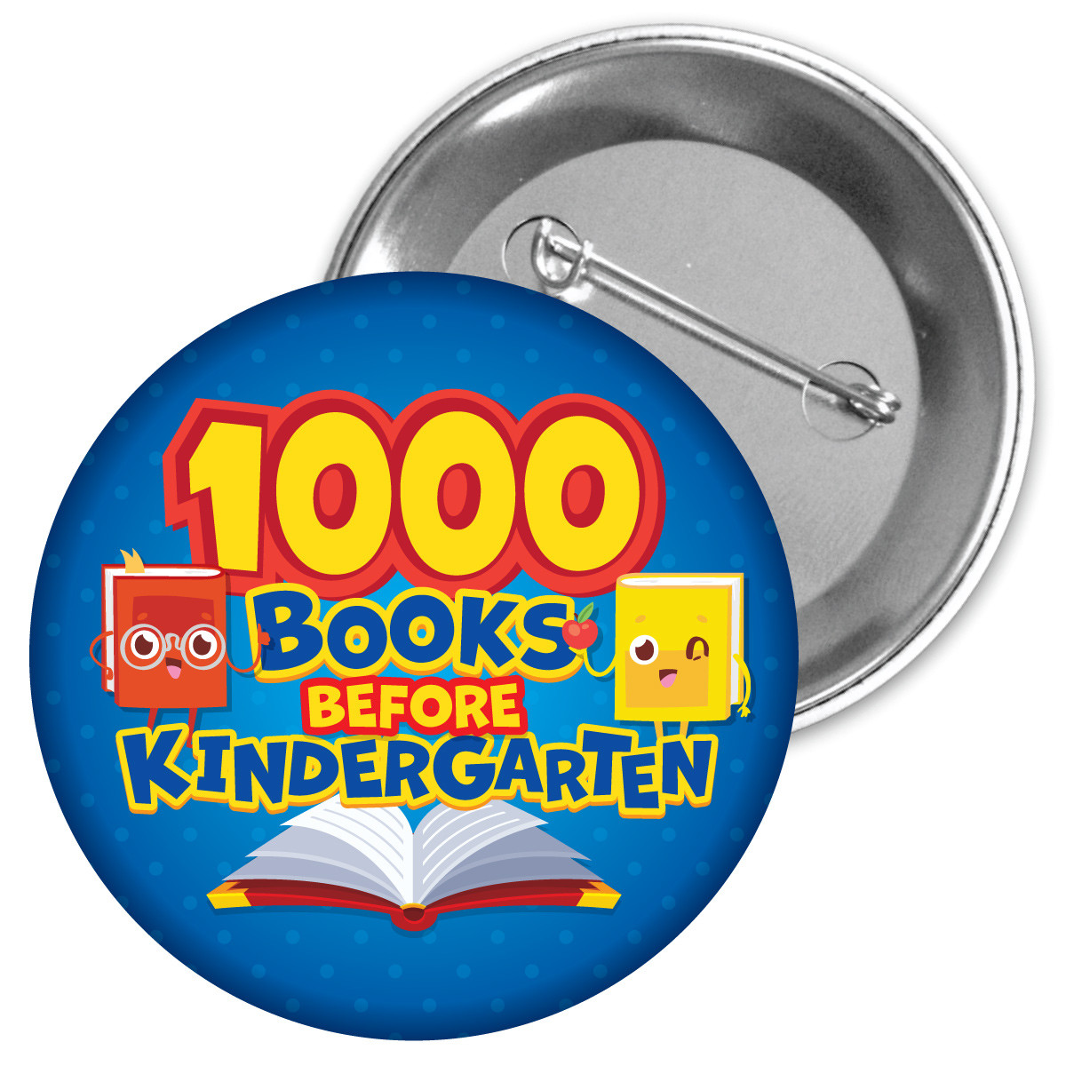 Metal Button - 1000 Books Before Kindergarten