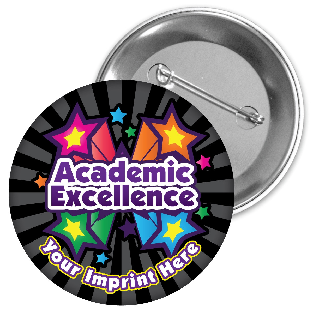Custom Metal Button - Academic Excellence 