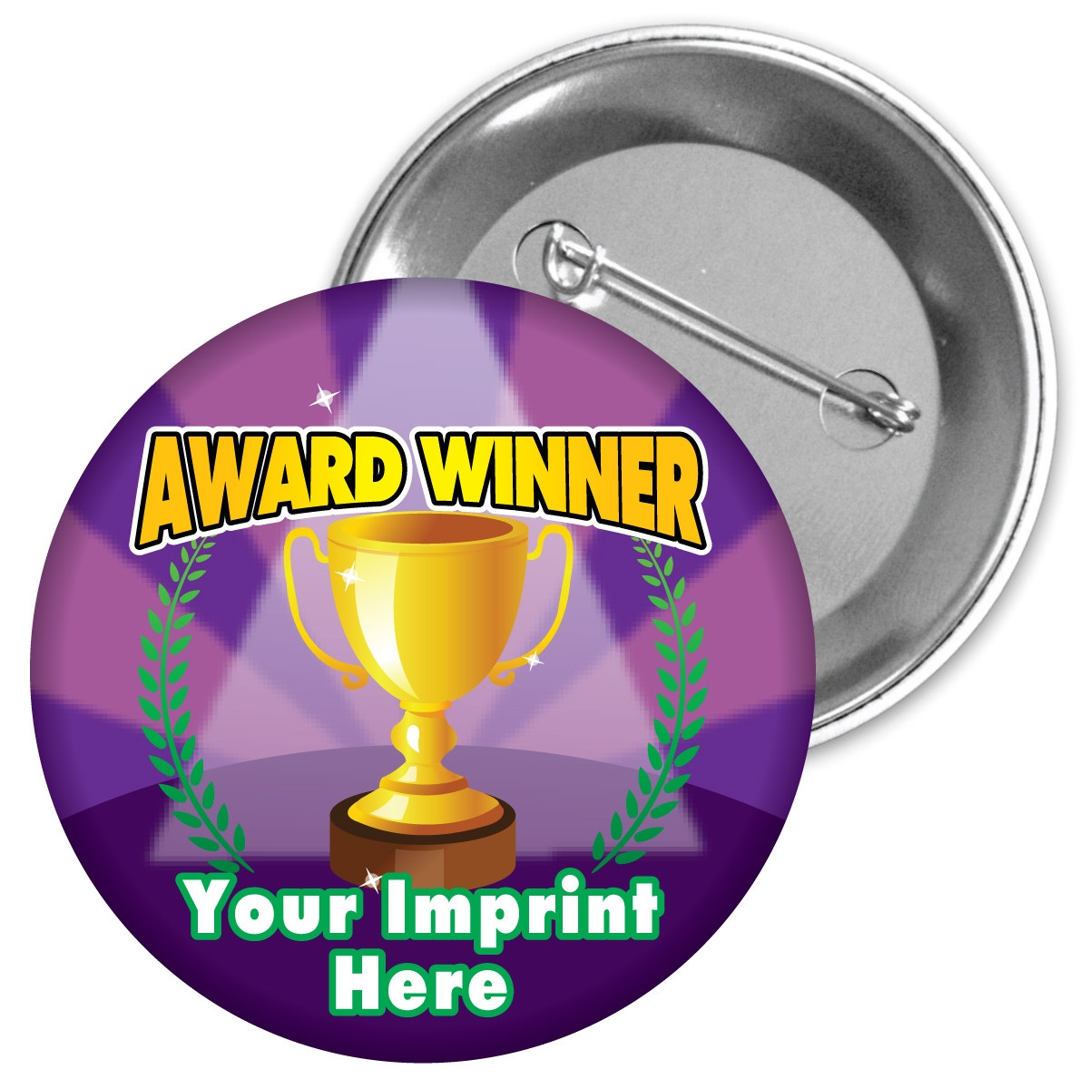 Custom Metal Button - Award Winner