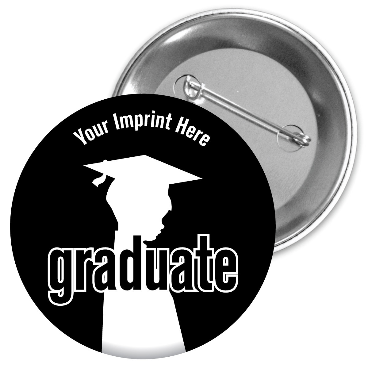 Custom Metal Button - Graduate