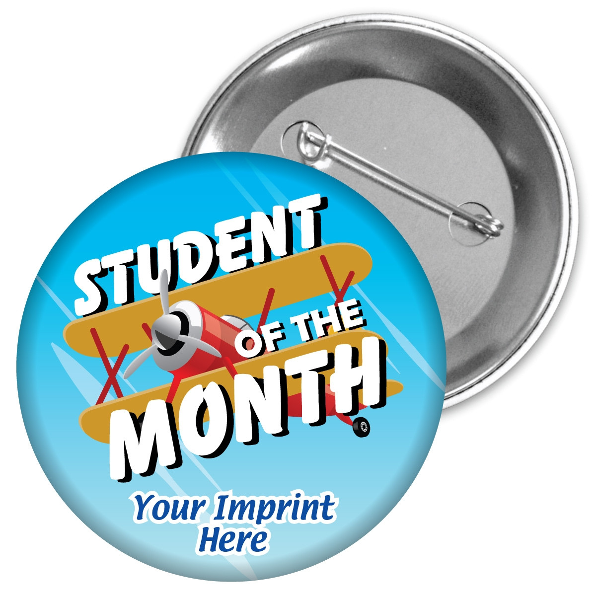 Custom Metal Button - Student of the Month