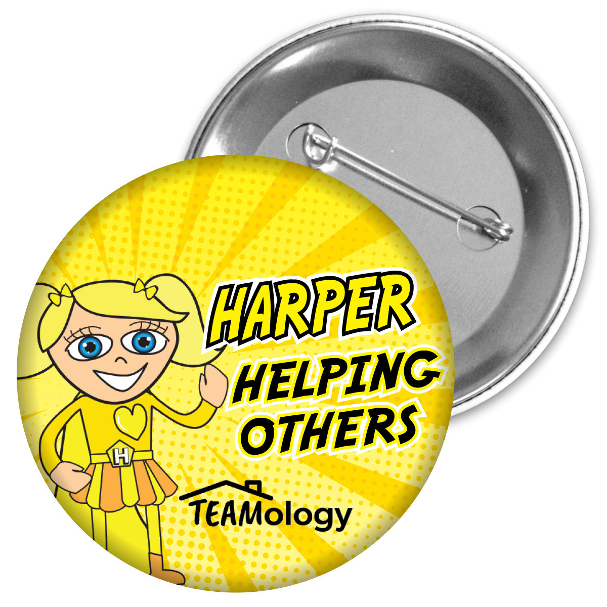 Metal Button - Helping Others (Harper)