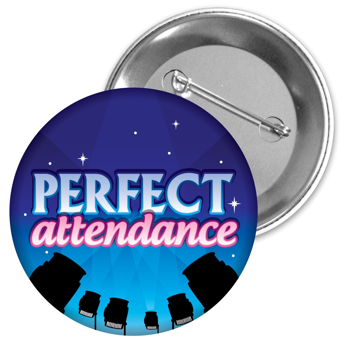 Metal Button - Perfect Attendance