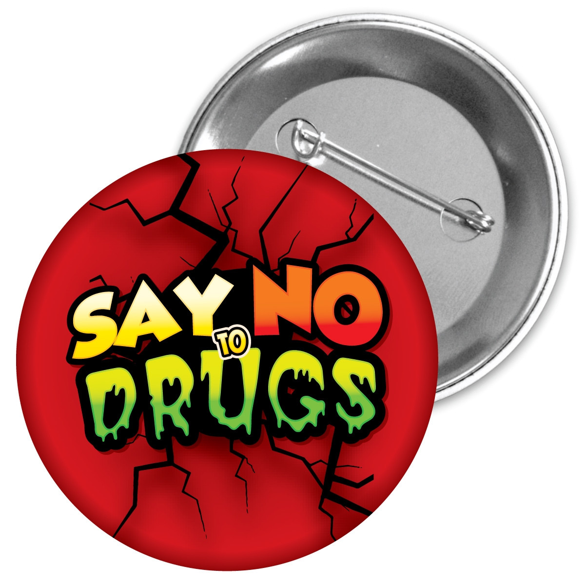 Metal Button - Say No To Drugs