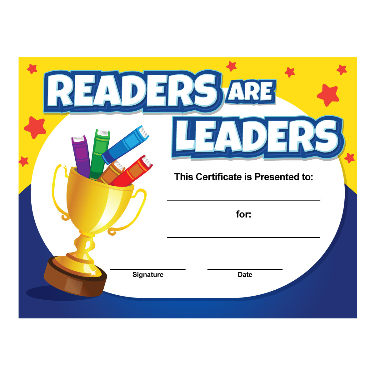 Custom 8.5" x 11" Certificate - Readers are Leaders
