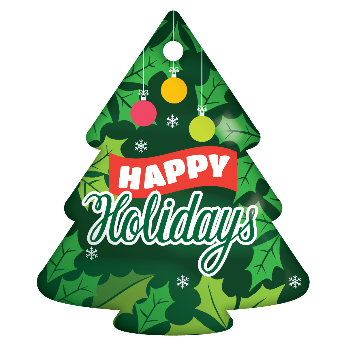 Tree Brag Tags - Happy Holidays