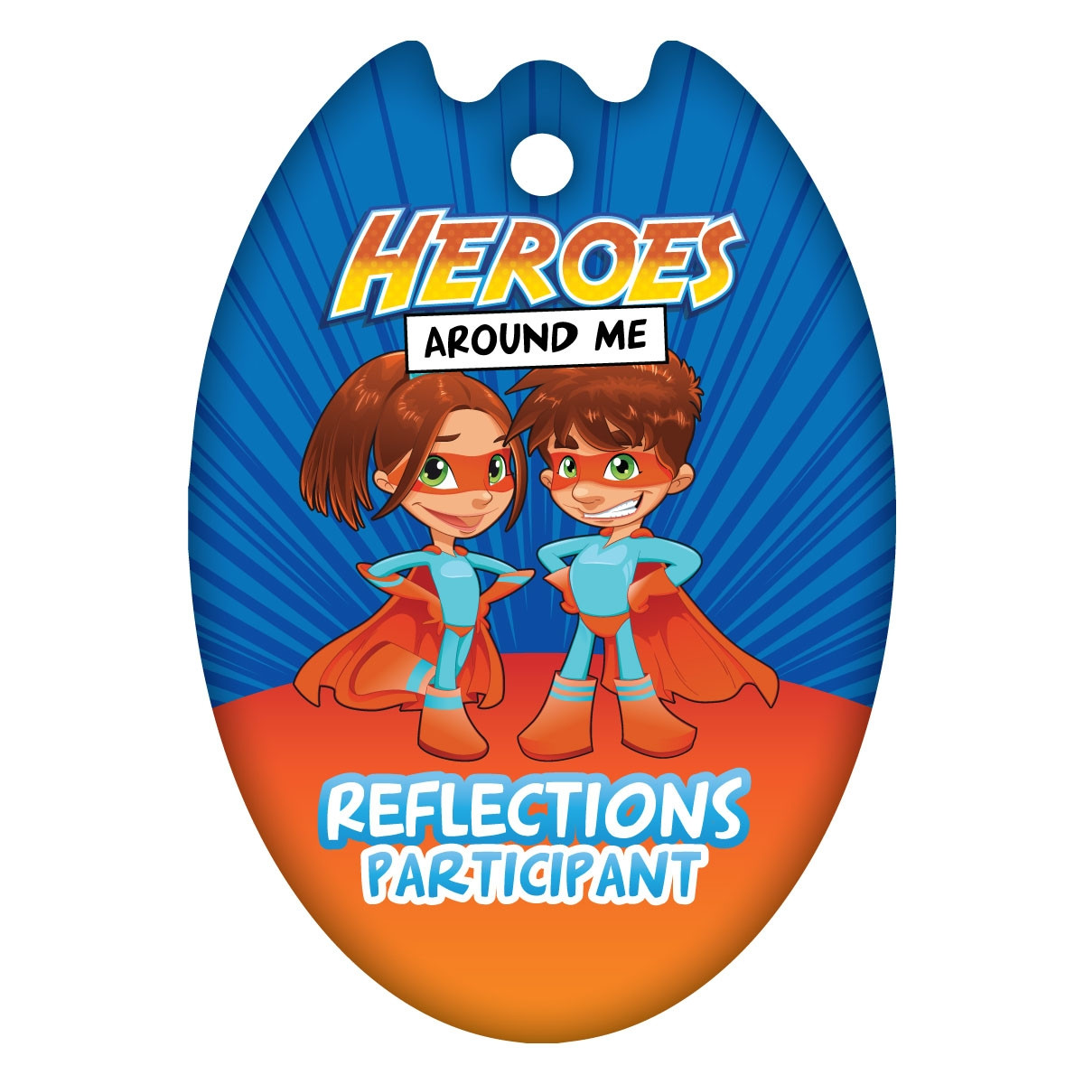 Shield Brag Tags - Reflections Heroes Around Me