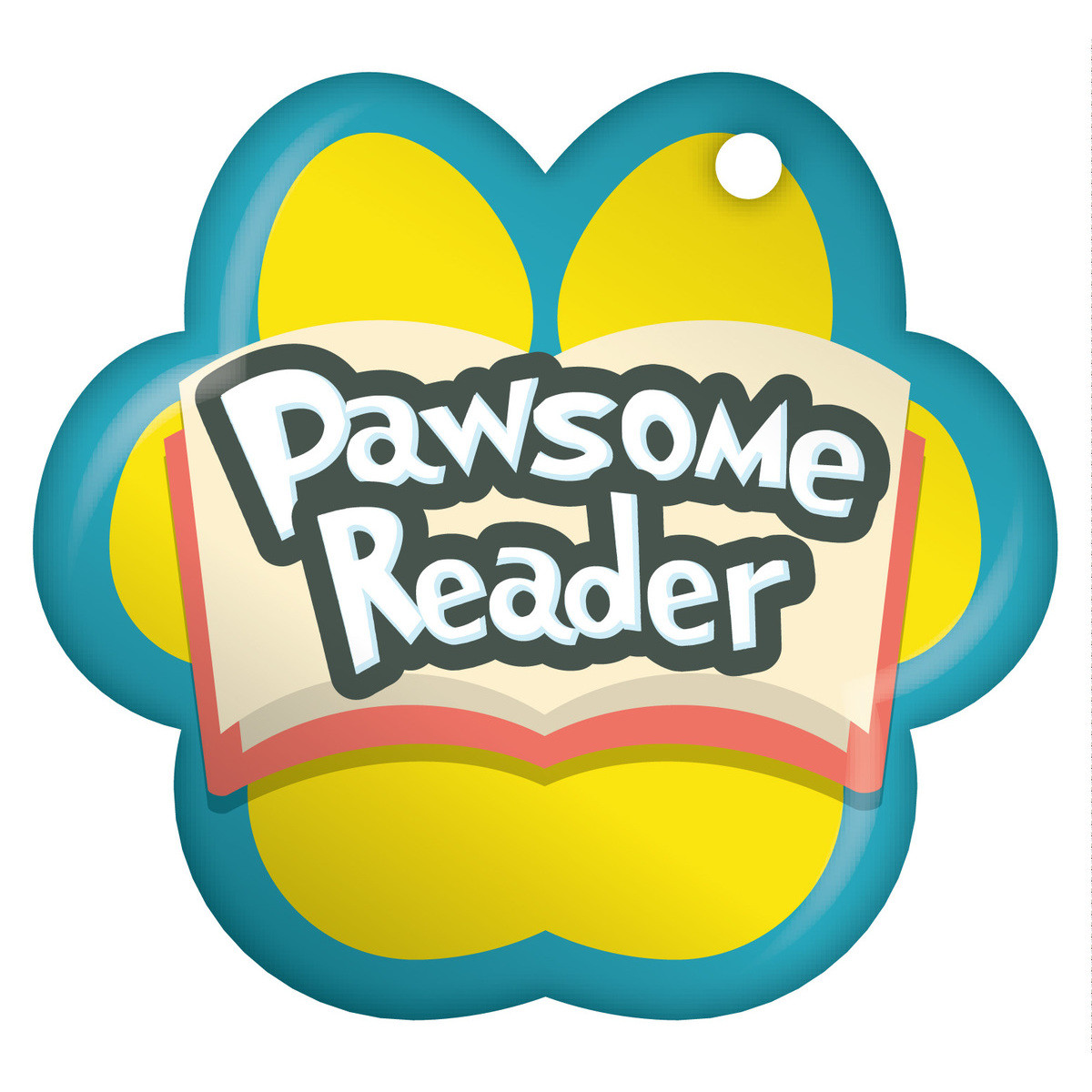 Custom Reading Pack Paw Brag Tag - Pawsome Reader