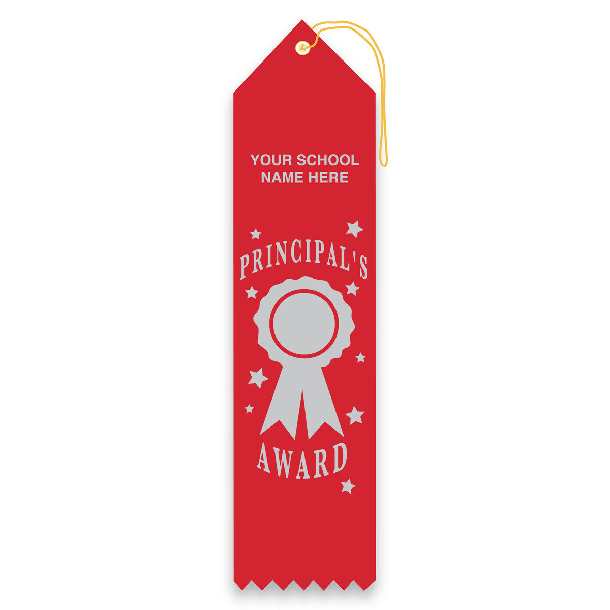 Imprinted Carded Ribbon - Principal's Award