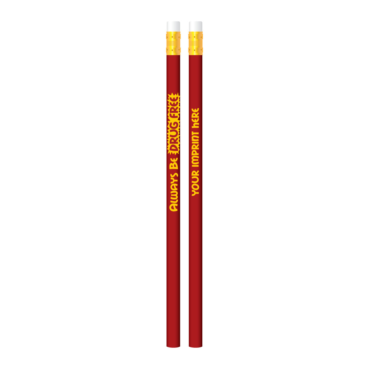 Custom Pencil - Always Be Drug Free 