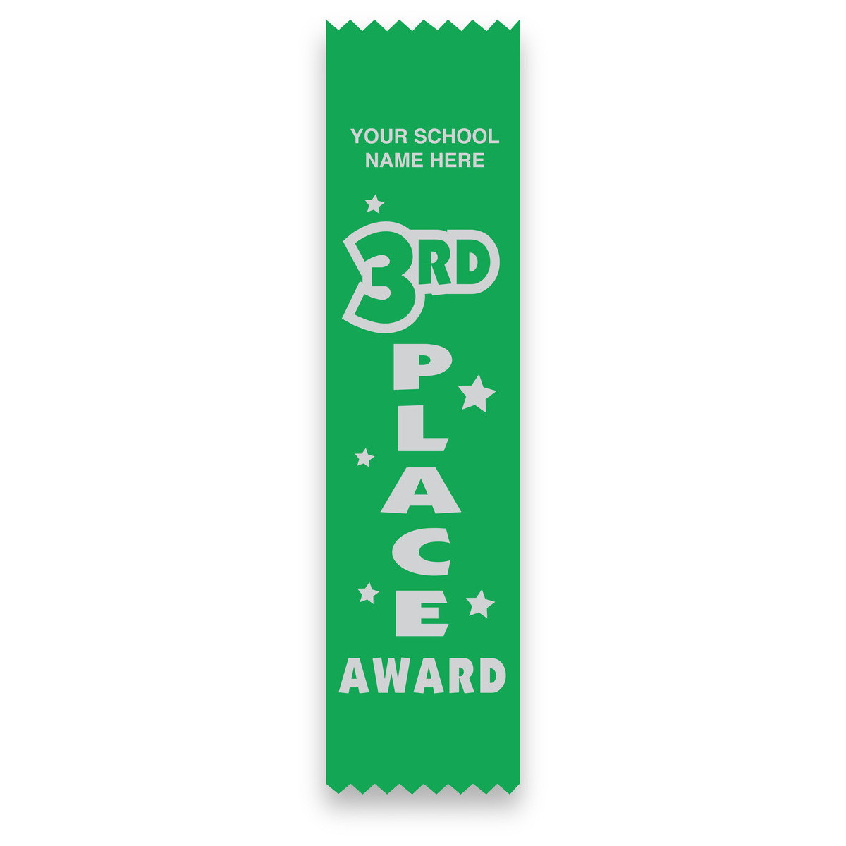 Imprinted Flat Ribbon - 3rd Place Award