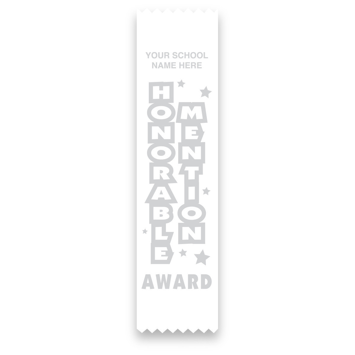 Imprinted Flat Ribbon - Honorable Mention Award