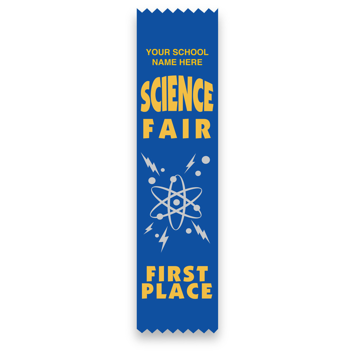Imprinted Flat Ribbon - Science Fair 1st Place