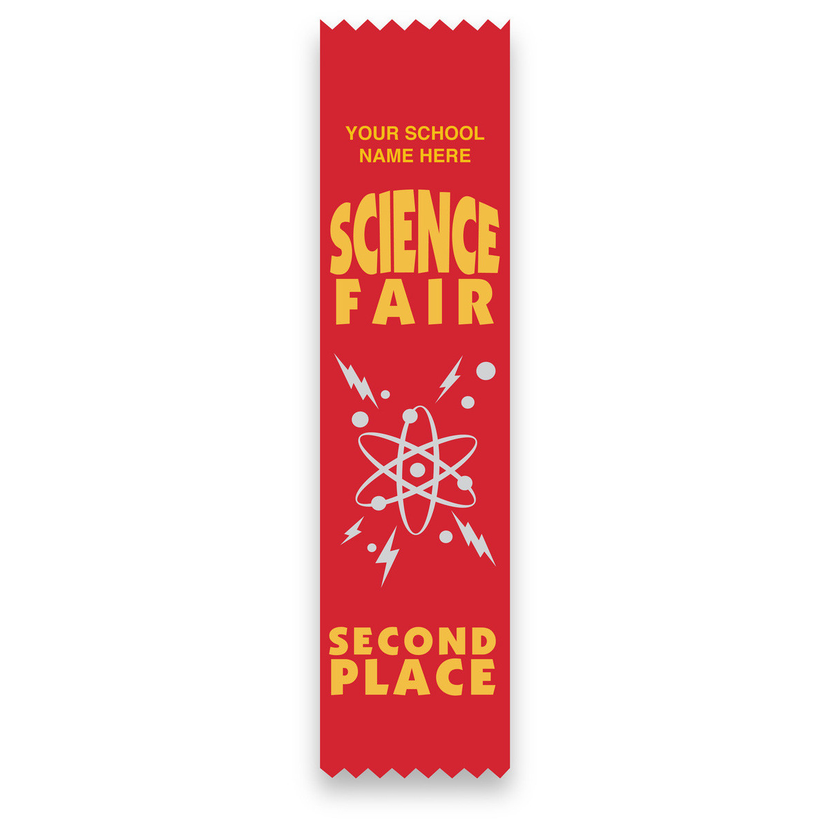 Imprinted Flat Ribbon - Science Fair 2nd Place