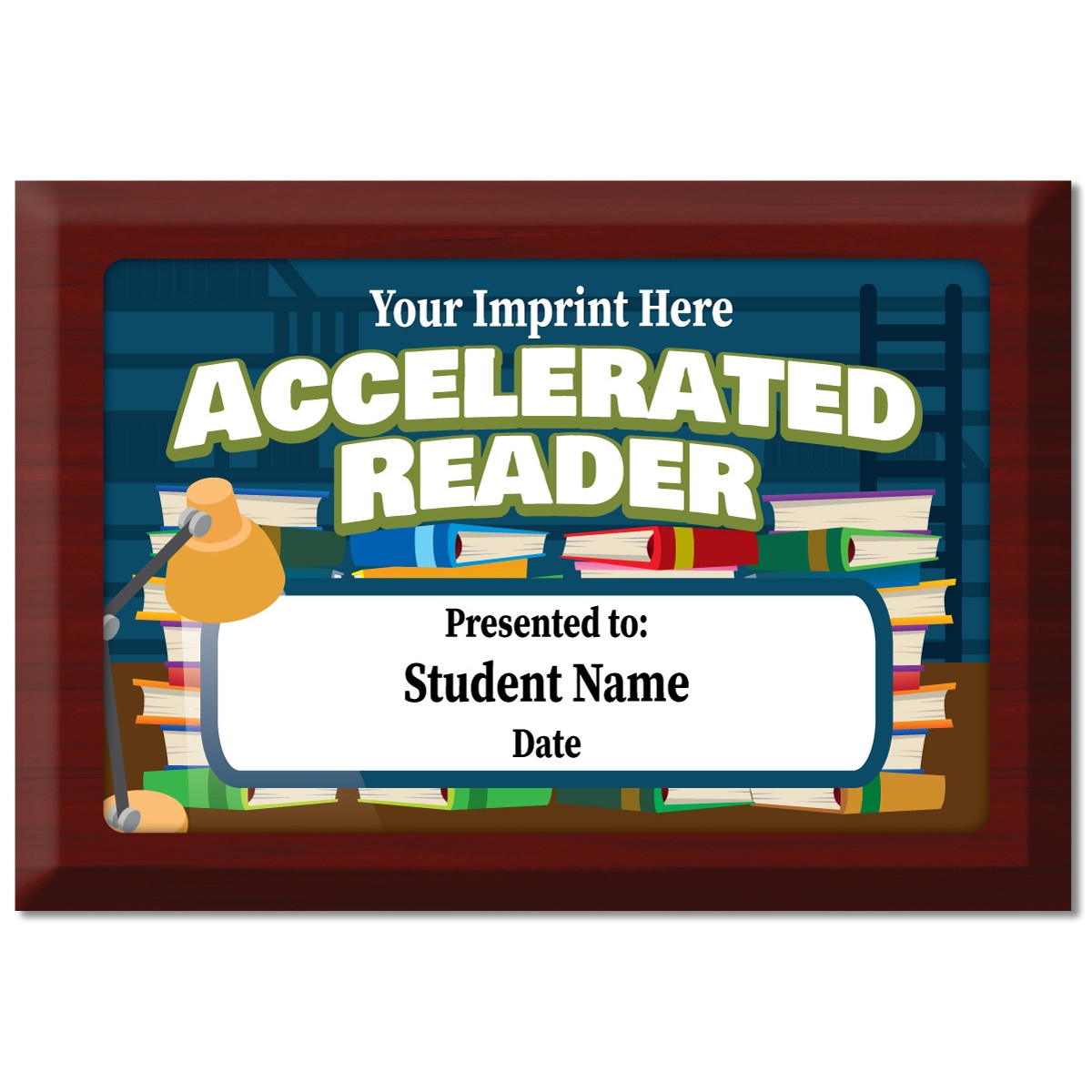Custom Plate Plaque - Accelerated Reader (Library)