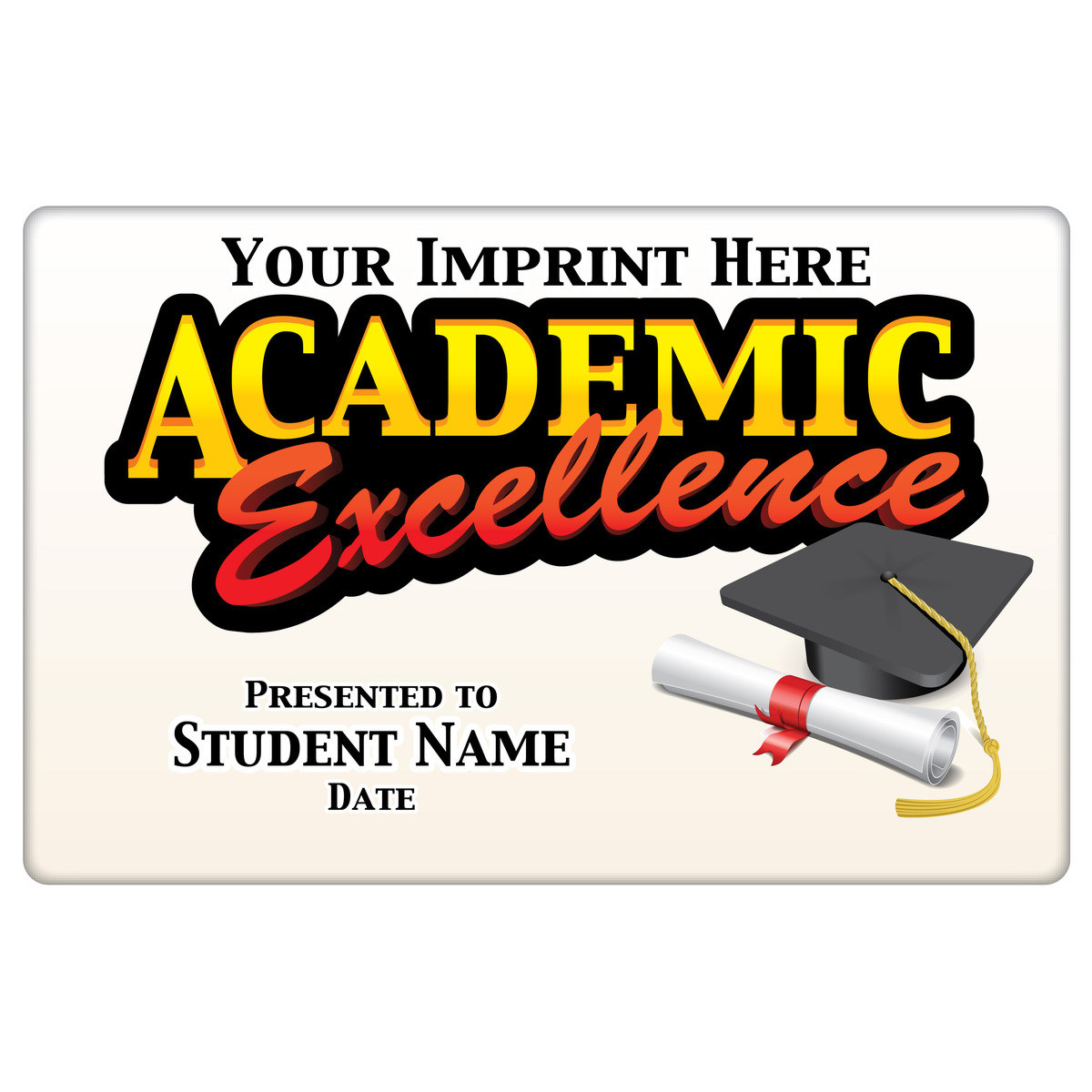 Custom Magnetic Plaque - Academic Excellence