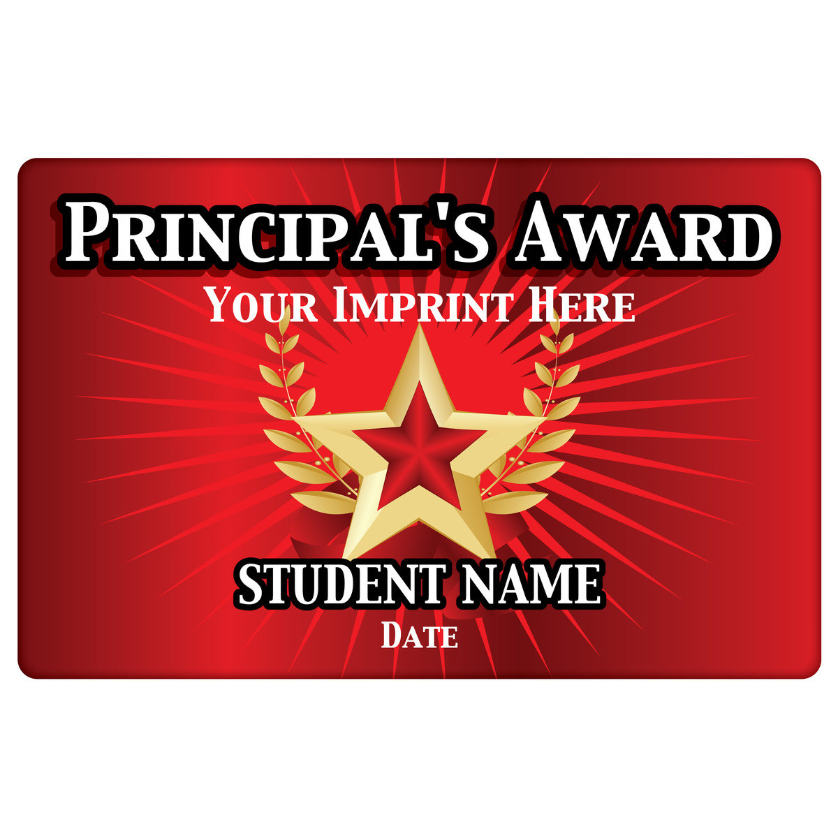 Custom Magnetic Plaque - Principal's Award