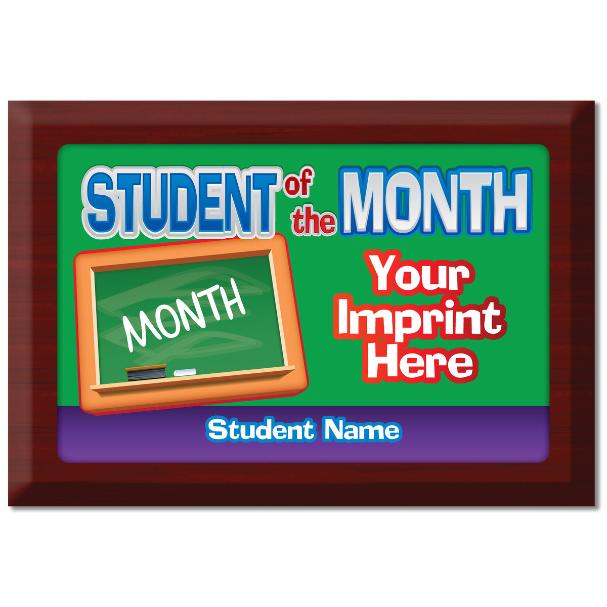Custom Plate Plaque - Student of the Month