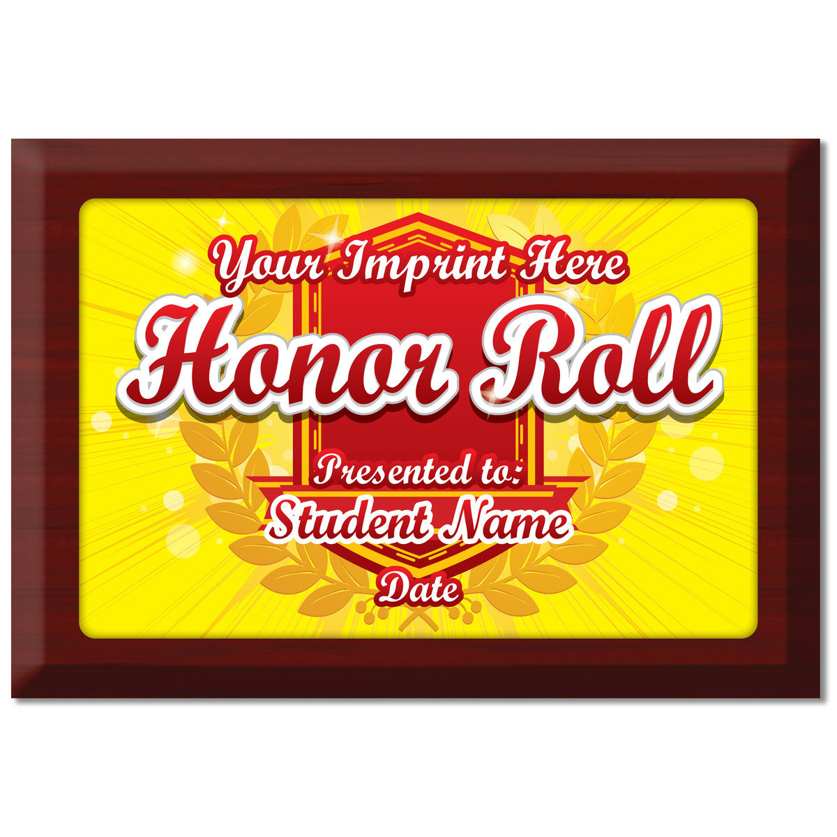 Custom Plate Plaque - Honor Roll