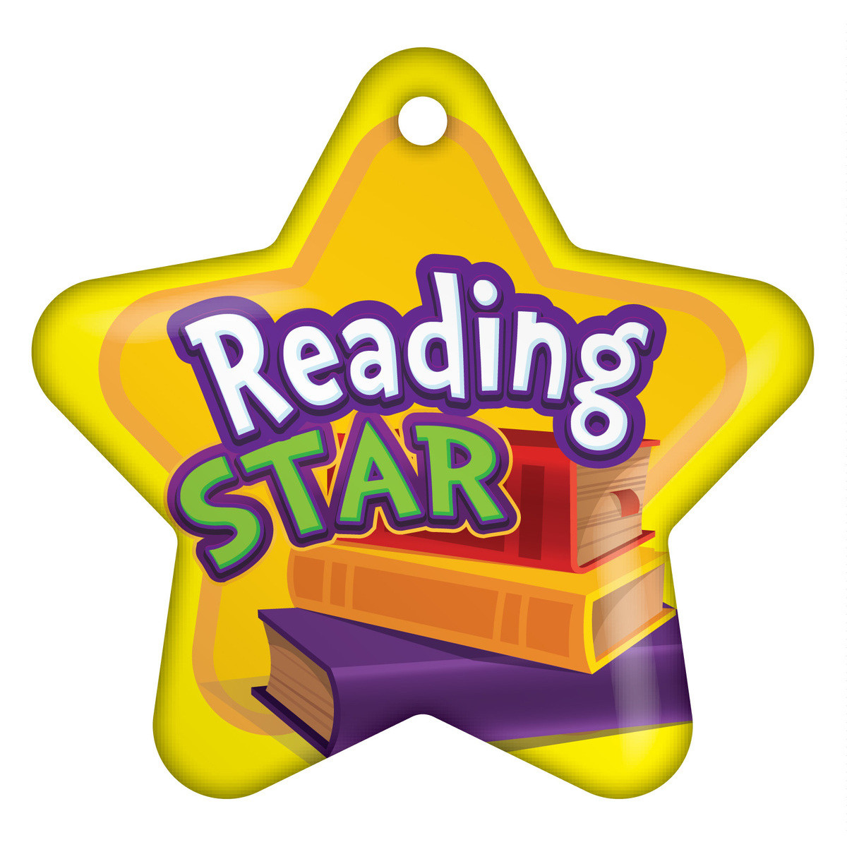 Custom Reading Pack Star Brag Tag - Reading Star
