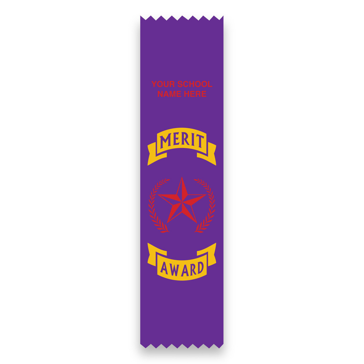 Imprinted Flat Ribbon - Merit Award