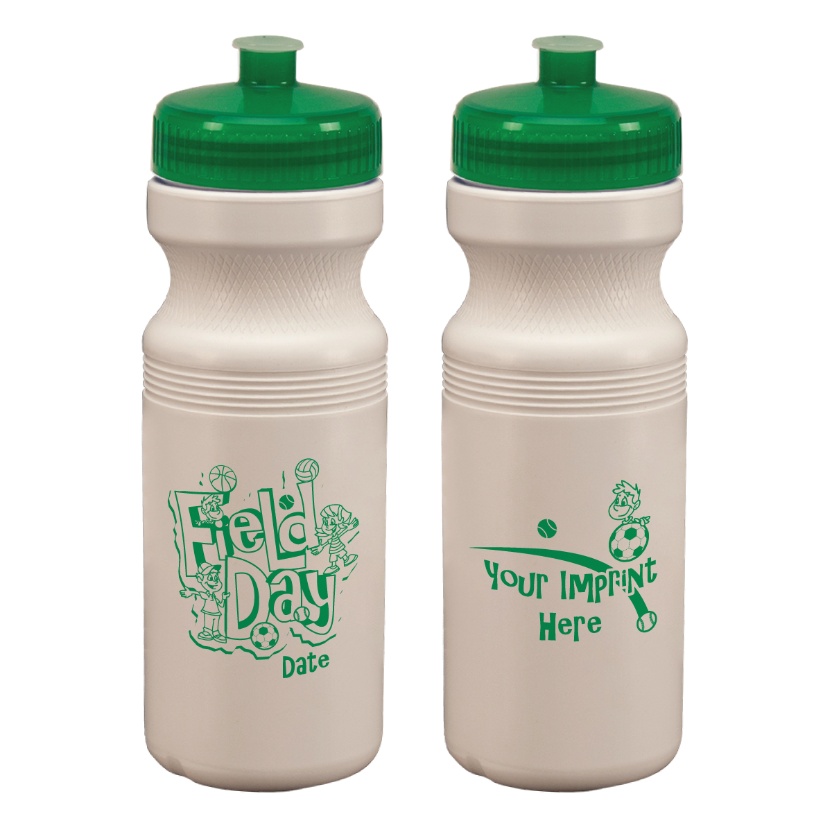 Custom 24 oz. Plastic Sports Bottle -  Field Day