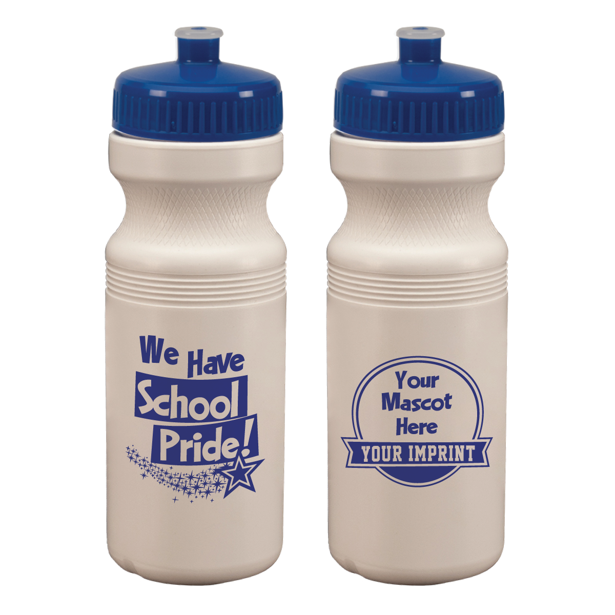 Custom 24 oz. Plastic Sports Bottle - We Have School Pride