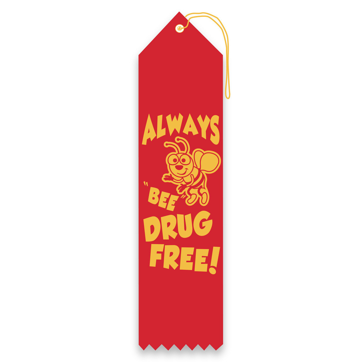 Carded Ribbon - Always "Bee" Drug Free