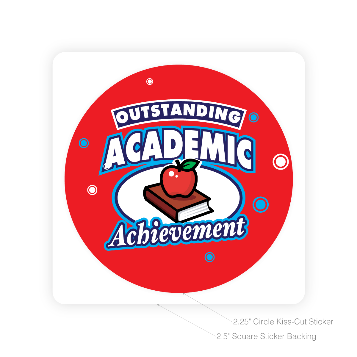 Round Sticker - Academic Achievement 