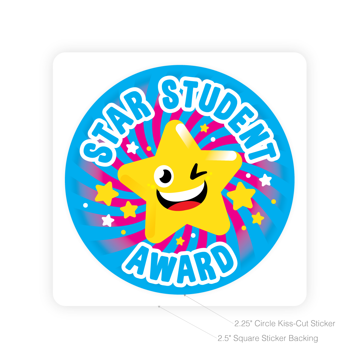 Round Sticker - Star Student Award