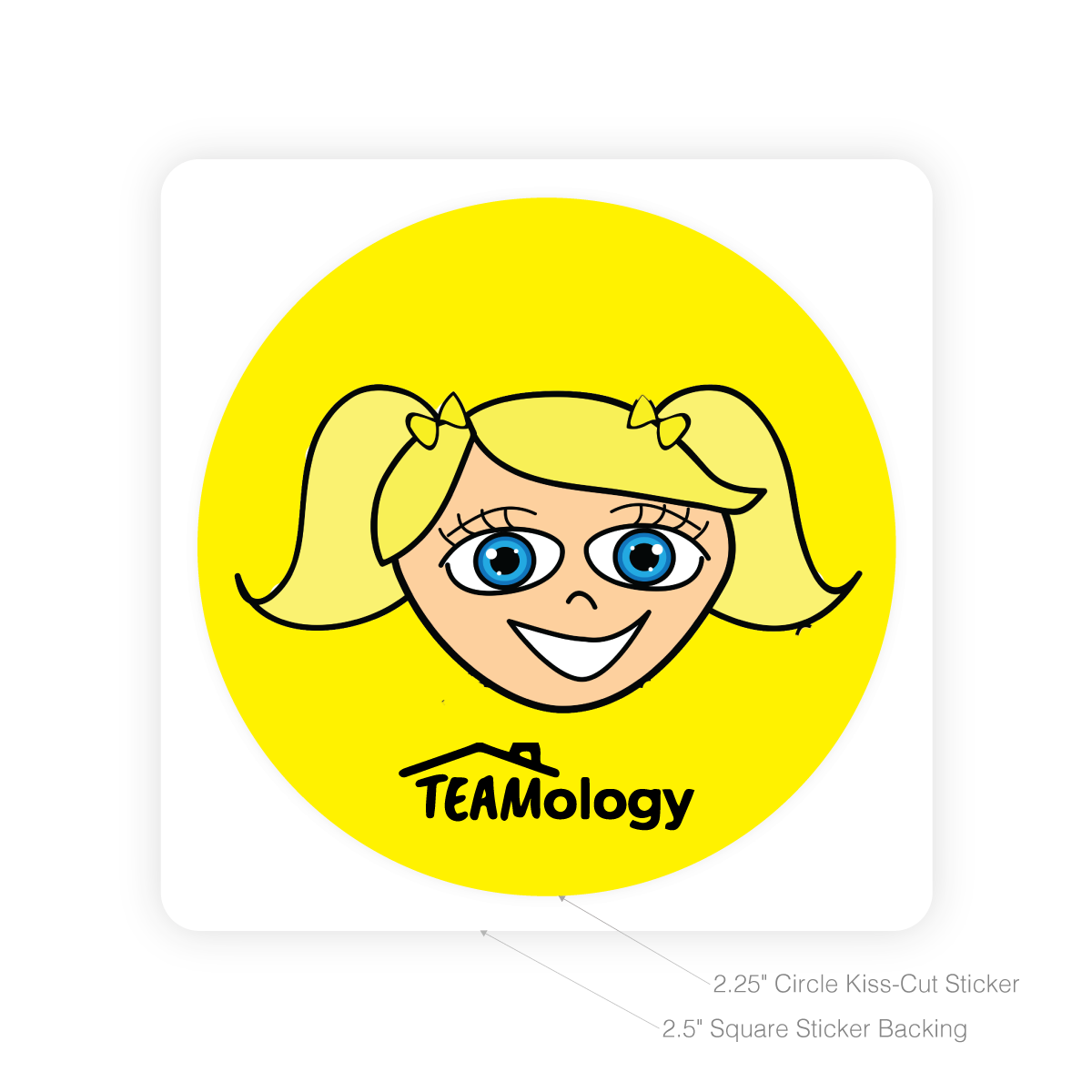 Round Sticker - Teamology (Harper)