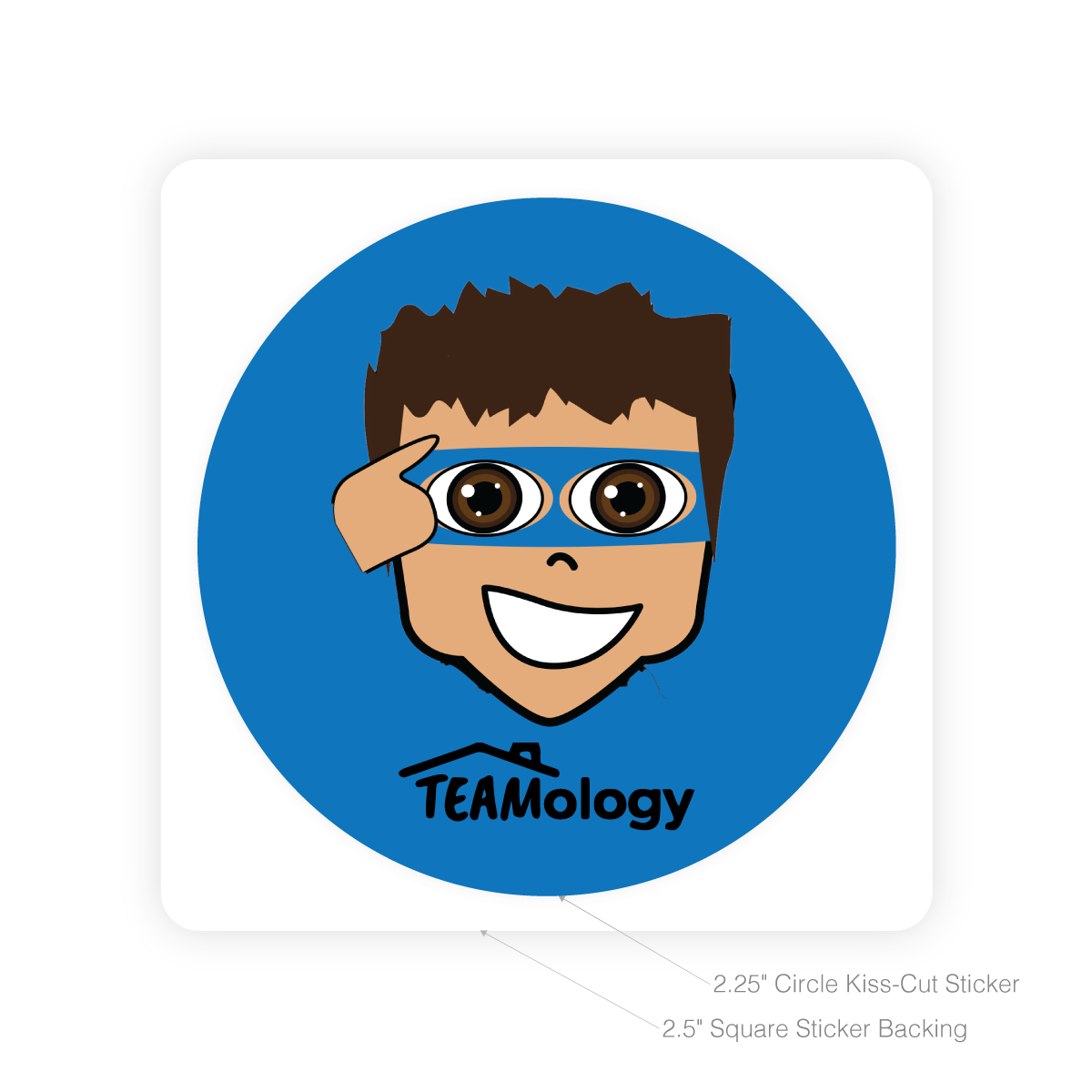 Round Sticker - Teamology (Paco)